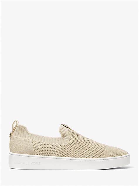 juno metallic stretch knit slip-on sneaker